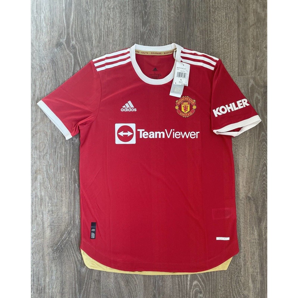 NWT Authentic Adidas Manchester United Home Soccer Jersey 21-22 Size Large